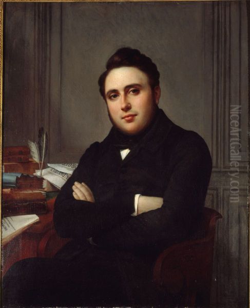 Alexandre-Auguste Ledru-Rollin Oil Painting by Angelique Mongez