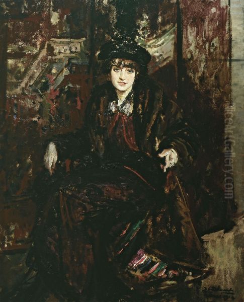 Portrait de Marguerite Decazes de Glucksbierg, princesse Jean de Broglie, depuis Honorable Mrs Reginald Fellows (1890-1962) Oil Painting by Jacques-Emile Blanche