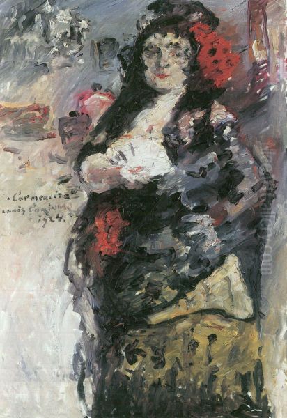 Carmencita Oil Painting by Lovis Corinth