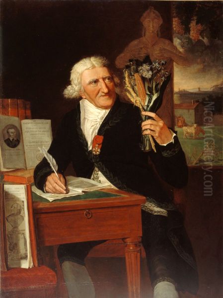 Portrait d'Antoine Parmentier (1737-1813), agronome et philanthrope Oil Painting by Francois Dumont