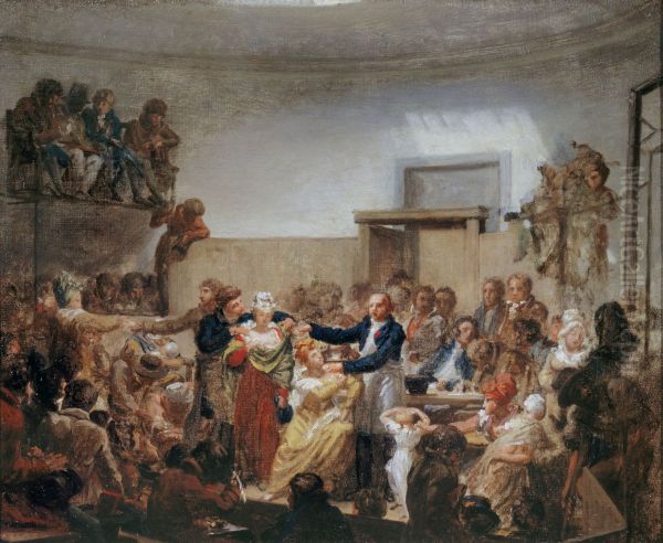 La consultation du docteur Antoine Dubois (1756-1837) Oil Painting by Nicolas-Antoine Taunay