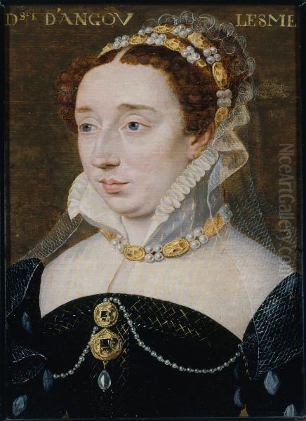 Portrait de Diane de France, duchesse d'Angouleme (1538-1619), fille legitimee d'Henri II Oil Painting by Francois Clouet