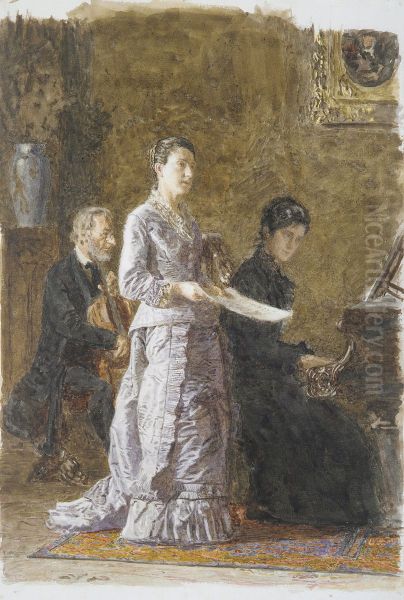 The Pathetic Song Oil Painting by Thomas Eakins