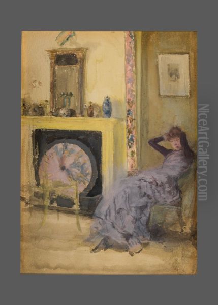 The Yellow Room Oil Painting by James McNeill Whistler