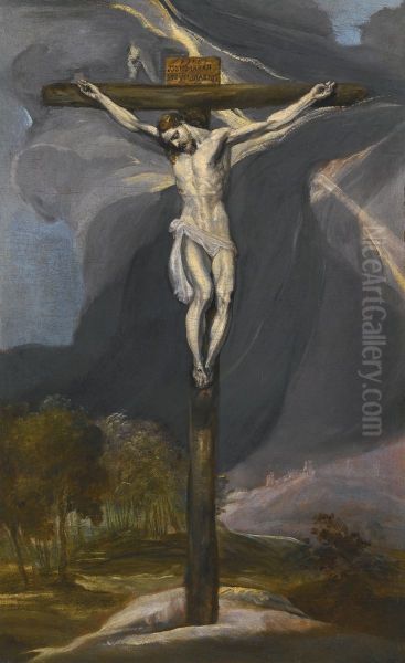 Christ on the Cross Oil Painting by El Greco