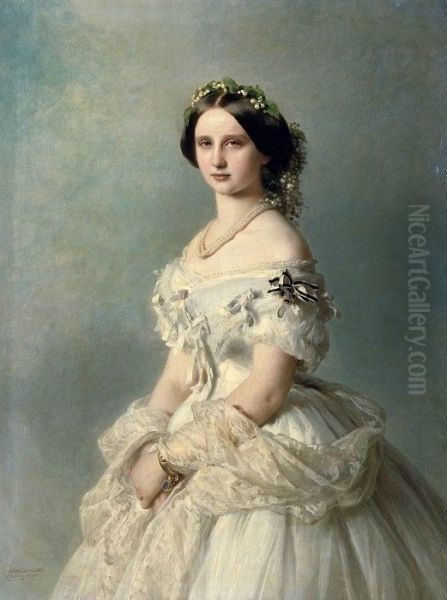 Princess Louise of Prussia Oil Painting by Franz Xaver Winterhalter