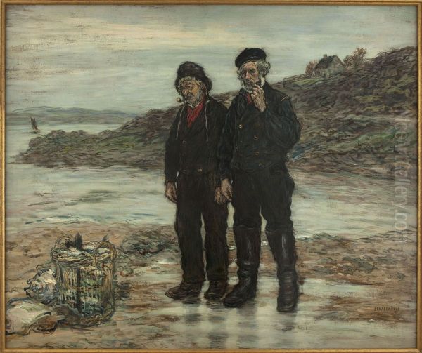 Pecheurs d'Ecosse Oil Painting by Jean-Francois Raffaelli