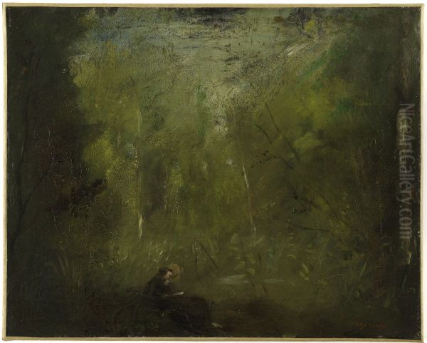 Solitude, la foret Oil Painting by Jean-Baptiste Carpeaux