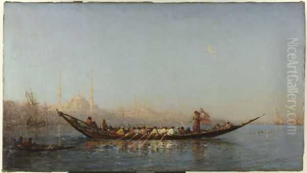 Constantinople, le caique de la sultane Oil Painting by Felix Ziem