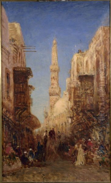 Rue du vieux Caire Oil Painting by Felix Ziem