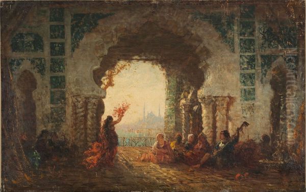 Serail a Constantinople, la danse de l'almee Oil Painting by Felix Ziem