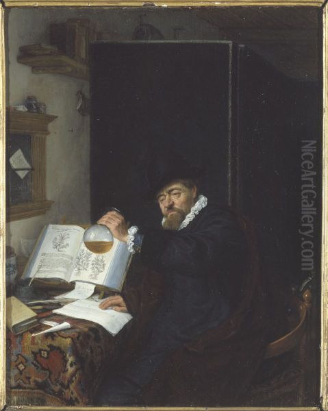 L'Analyse Oil Painting by Adriaen van Ostade