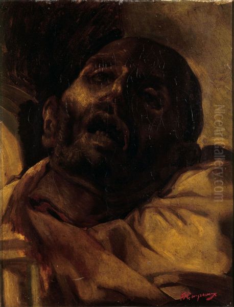 Tete de supplicie Oil Painting by Jean-Baptiste Carpeaux