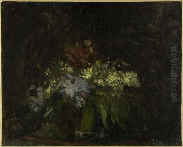 Bouquet de fleurs au muguet Oil Painting by Jean-Baptiste Carpeaux