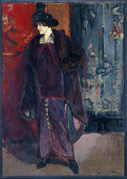 Portrait de Daisy de Broglie Oil Painting by Jacques-Emile Blanche