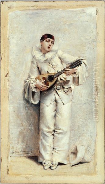 Pierrot Oil Painting by Leon Comerre