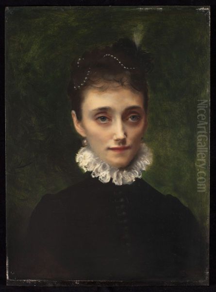 La duchesse de Talleyrand-Perigord Oil Painting by Gustave Jean Jacquet