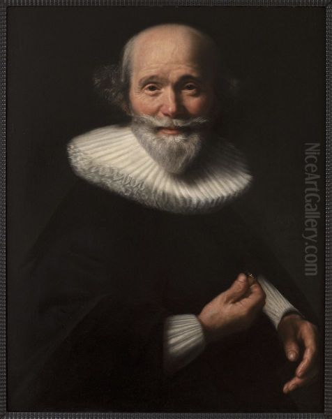 Portrait of an unknown man Oil Painting by Abraham de Vries