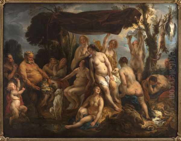 The Rest of Diana Oil Painting by Jacob Jordaens