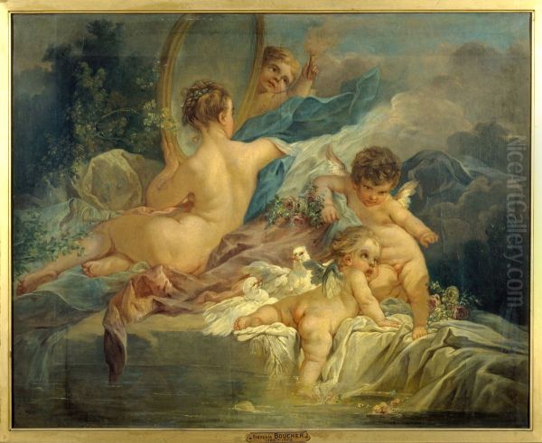 La toilette de Venus Oil Painting by Francois Boucher