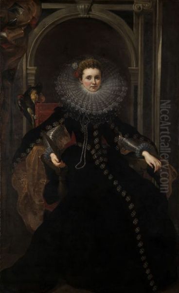 Bildnis Marchesa Veronica Spinola Doria Oil Painting by Peter Paul Rubens