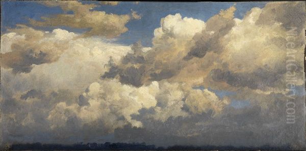 Wolkenstudie Oil Painting by Johann Wilhelm Schirmer