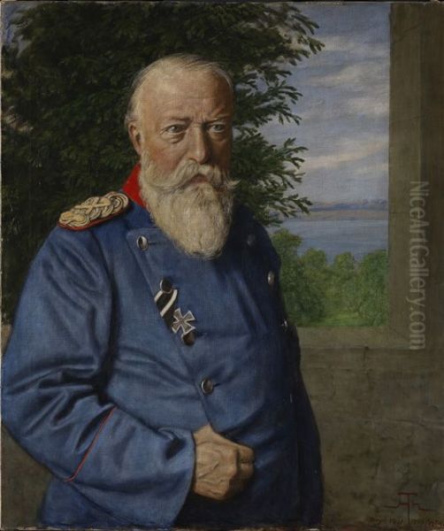 Grossherzog Friedrich I. von Baden Oil Painting by Hans Thoma