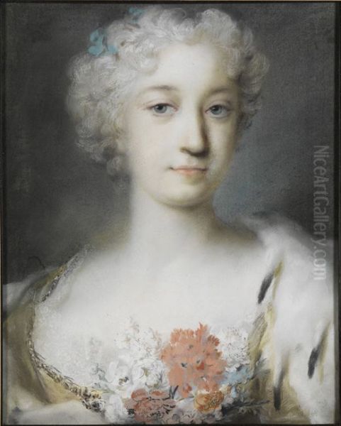 Bildnis eines jungen Madchens Oil Painting by Rosalba Carriera