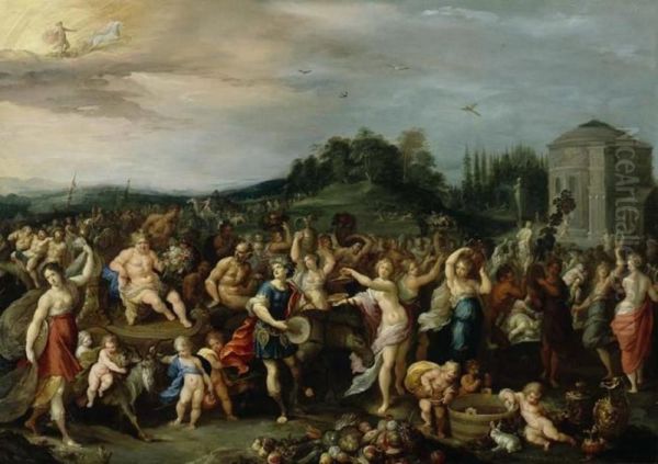 The triumph of Bacchus Oil Painting by Frans Francken I