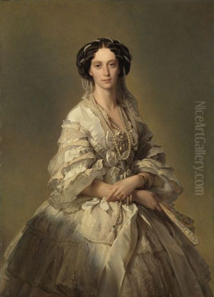 Zarin Marie Alexandrowna von Russland Oil Painting by Franz Xaver Winterhalter