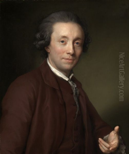 Bildnis des Staatsministers Freiherr Wilhelm von Edelsheim Oil Painting by Anton Raphael Mengs