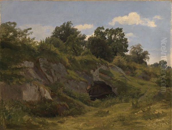 Landschaft bei Albano Oil Painting by Eduard Wilhelm Pose