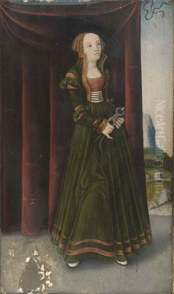 De heilige Apollonia Oil Painting by Lucas Cranach the Elder