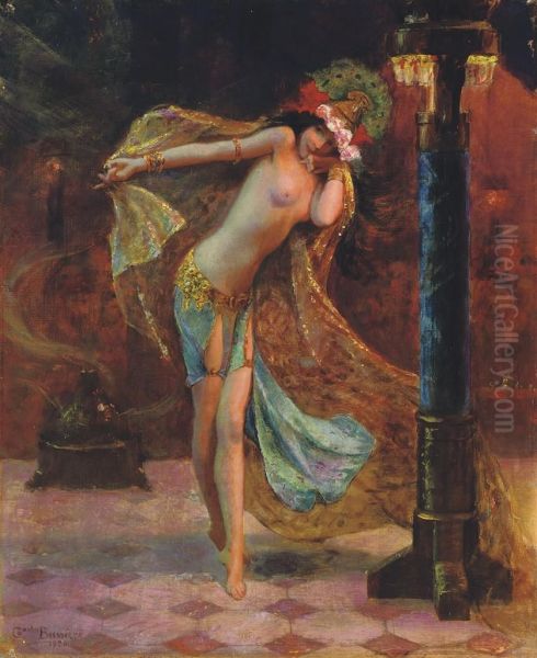 Dance Of The Seven Veils Oil Painting by Gaston Bussiere