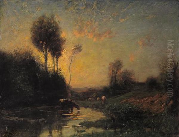 Mattino D'ottobre Oil Painting by Vittorio Bussolino