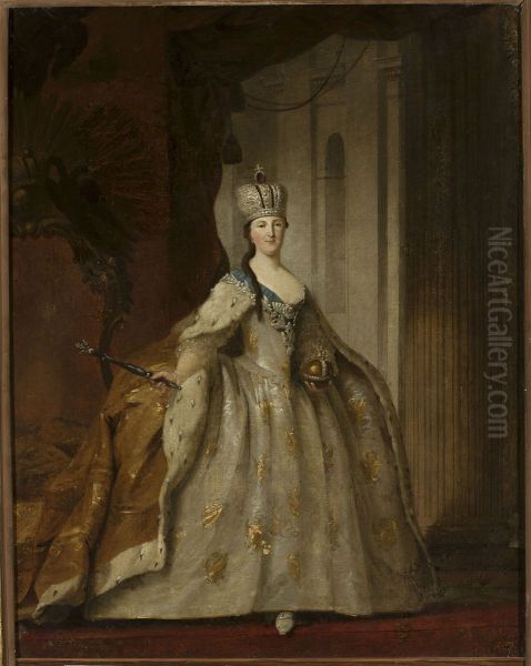 Portrait of Catherine II Oil Painting by Ivan Argunov