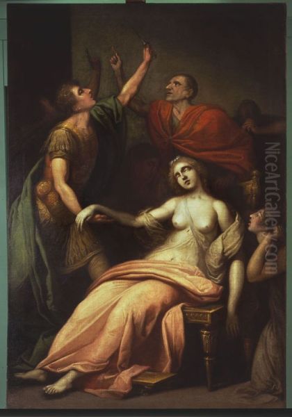 Death of Lucretia Oil Painting by Franciszek Smuglewicz