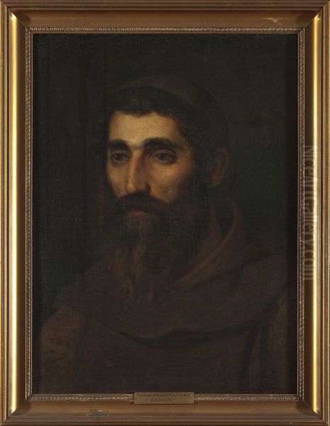 Portrait of a monk Oil Painting by Franciszek Smuglewicz