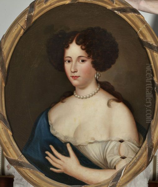 Portrait of Maria Mancini (1639-1715) Oil Painting by Jacob Ferdinand Voet