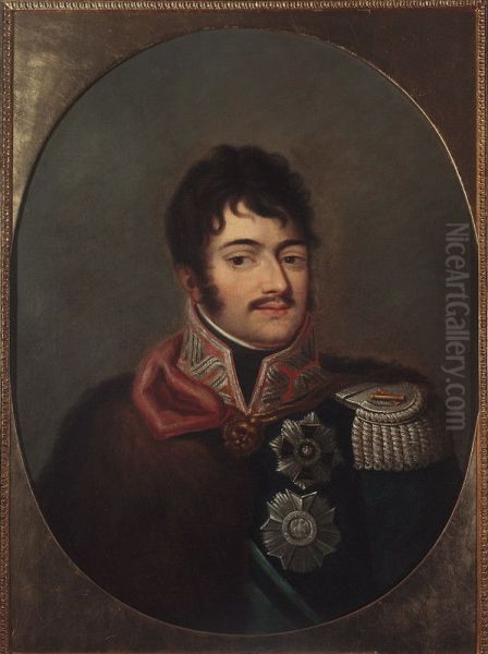 Portrait of Prince Jozef Poniatowski Oil Painting by Marcello Bacciarelli