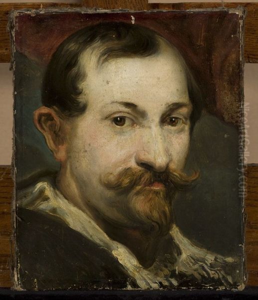 Portrait of the painter Jan Wildens Oil Painting by Anthony Van Dyck