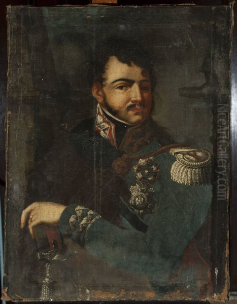 Portrait of Prince Jozef Poniatowski Oil Painting by Marcello Bacciarelli