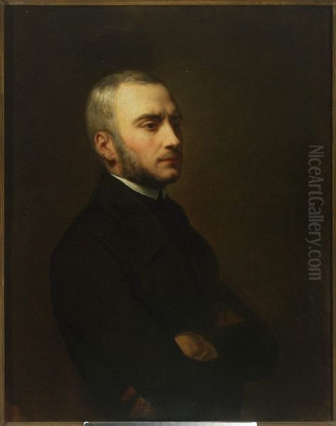 Portrait of Zygmunt Krasinski (1812-1859) Oil Painting by Ary Scheffer