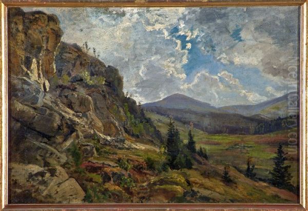 Mountain landscape Oil Painting by Wojciech Gerson