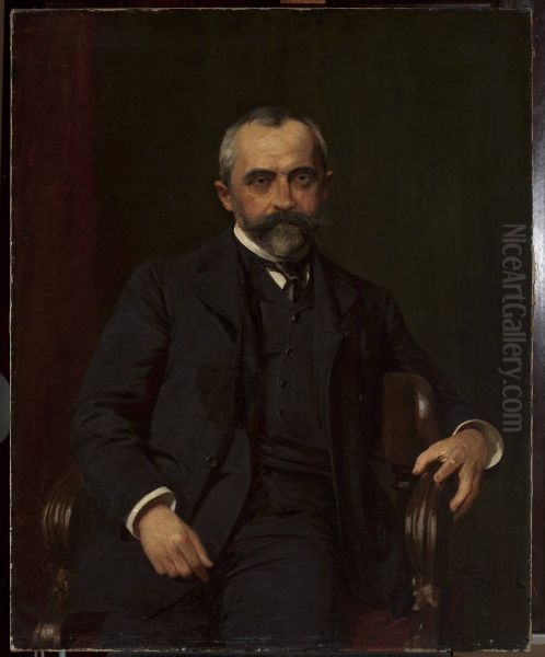 Portrait of Straszewski Oil Painting by Kazimierz Pochwalski