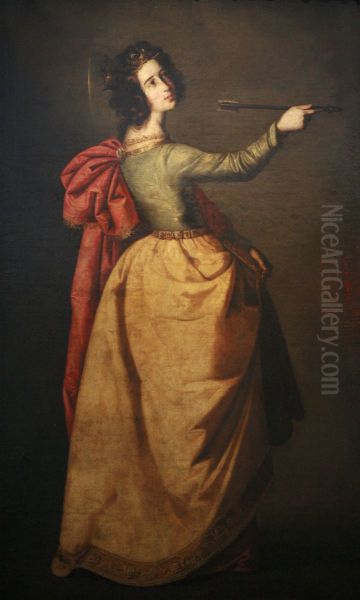 Saint Ursula Oil Painting by Francisco De Zurbaran