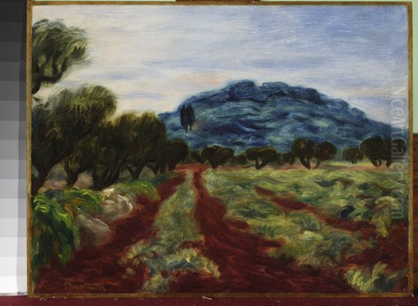 Landscape from Sanary Oil Painting by Jozef Pankiewicz