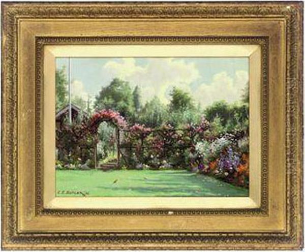 The Garden At Kingswood Oil Painting by Charles Ernest Butler