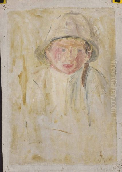 Sketch of a boy's figure VIII Oil Painting by Tadeusz Makowski