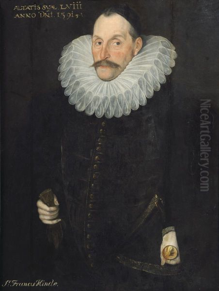 Sir Francis Hynde Oil Painting by Hieronimo Custodis